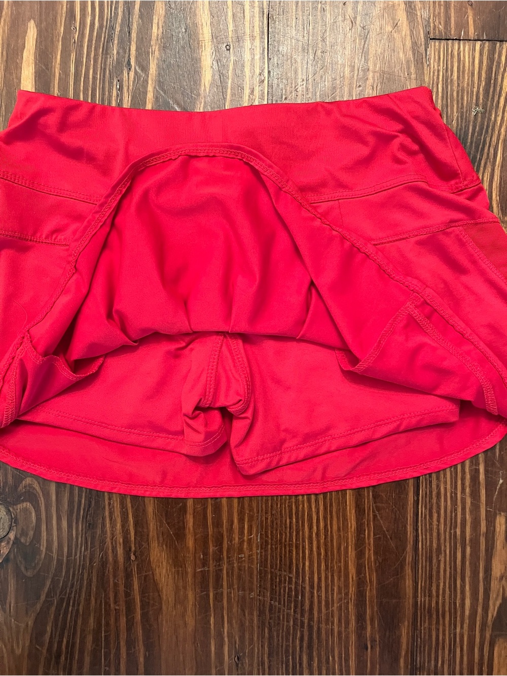 LUCKY IN LOVE Women`s Pulse Wave Tennis Skirt Pickleball Red - Picture 6 of 6